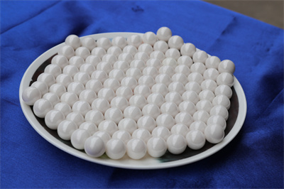 How are zirconia beads used in grinding? 