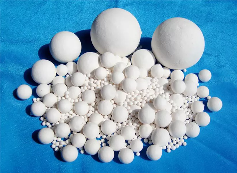 What is the recommended operating speed for ceramic alumina balls?