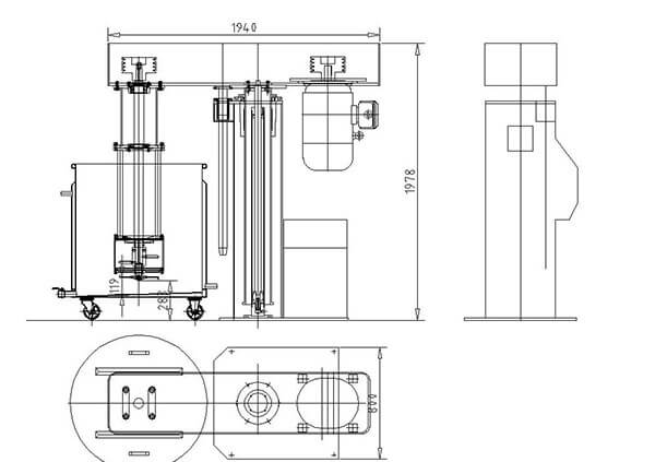 Zirconium Oxide Beads Eject in Vertical Basket-Style Grinding Apparatus