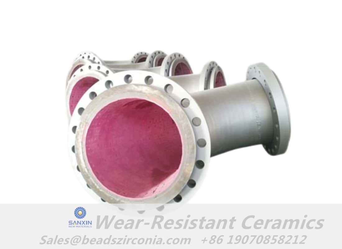 Wear-resistant ceramic ducts designed for systems transporting highly abrasive powders and slurries. 