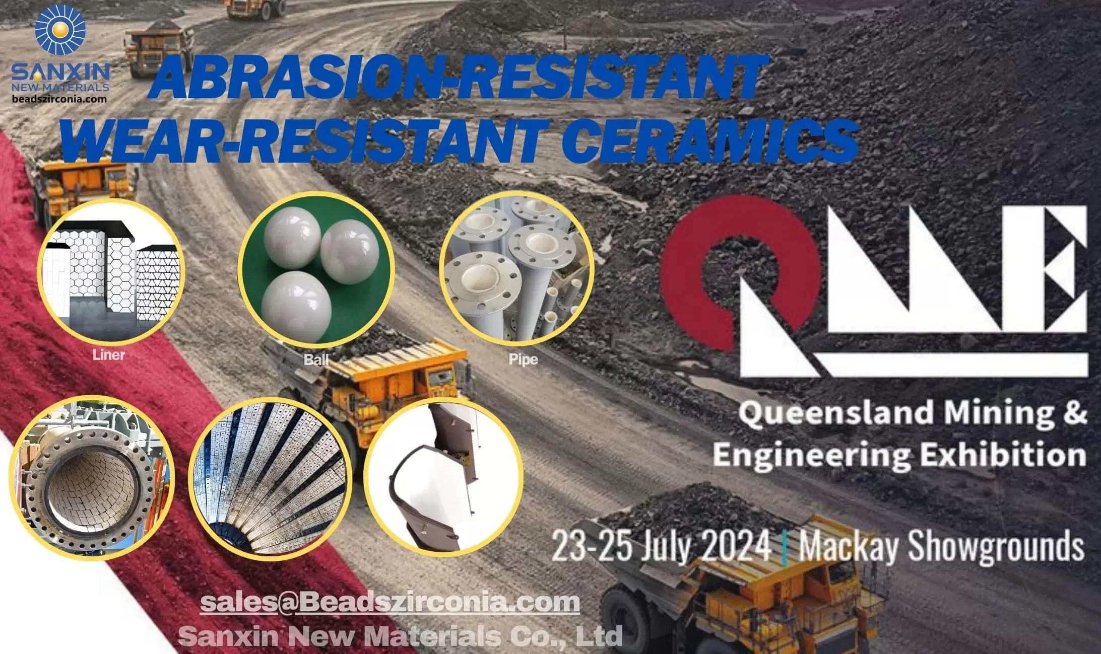 Beadszirconia.com for Queensland Mining and Engineering Expo 2024