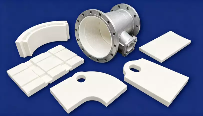 alumina wear‑resistant ceramics, wear‑resistant liner, wear‑protection liner, ceramic lining, industrial liner, mining ceramic lining, cement wear liner, thermal power anti‑wear parts