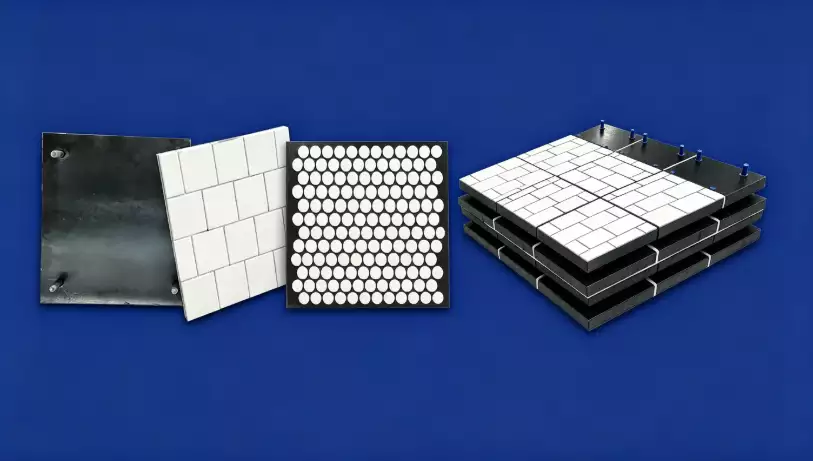 ceramic‑rubber‑steel composite liner, wear‑resistant liner, wear‑protection liner, ceramic lining, mining chute liner, hopper wear protection, high‑impact wear‑resistant parts ceramic‑rubber‑steel composite liner, wear‑resistant liner, wear‑protection liner, ceramic lining, mining chute liner, hopper wear protection, high‑impact wear‑resistant parts
