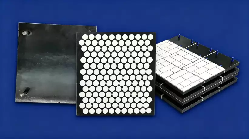 ceramic‑rubber‑steel composite liner, wear‑resistant liner, wear‑protection liner, ceramic lining, mining chute liner, hopper wear protection, high‑impact wear‑resistant parts ceramic‑rubber‑steel composite liner, wear‑resistant liner, wear‑protection liner, ceramic lining, mining chute liner, hopper wear protection, high‑impact wear‑resistant parts